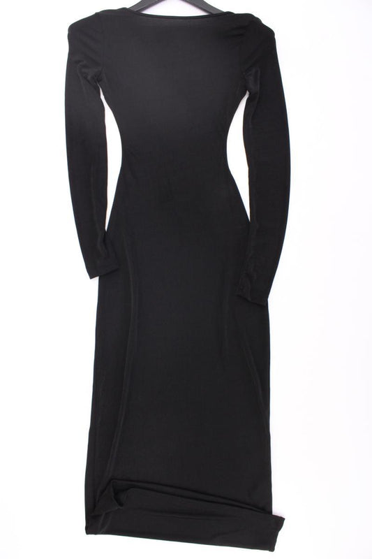 Trendyol Abendkleid mit großem Rückenausschnitt Gr. 34 Langarm schwarz