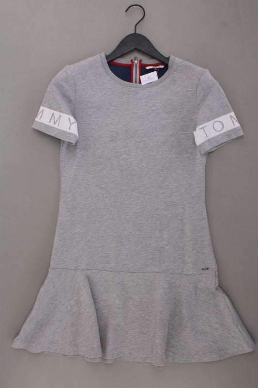 Tommy Jeans Kurzarmkleid Gr. S grau aus Baumwolle