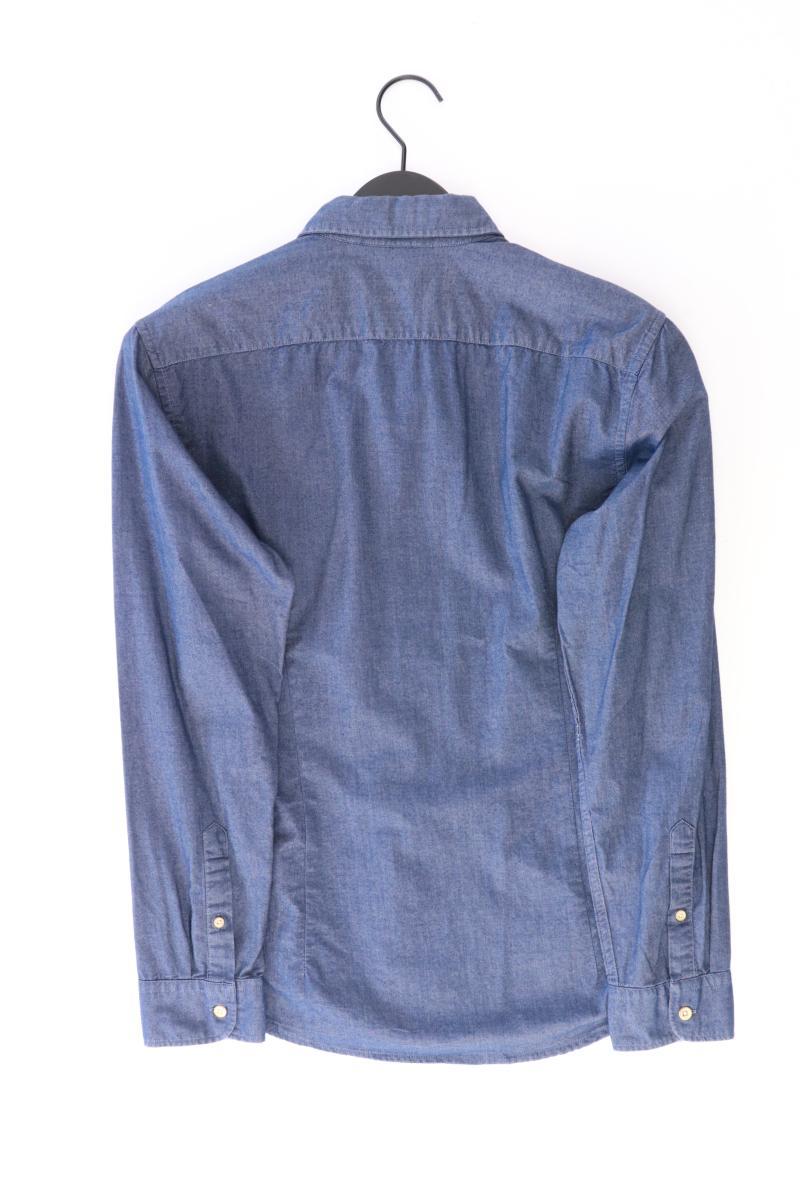 Esprit Langarmhemd für Herren Gr. S blau aus Baumwolle