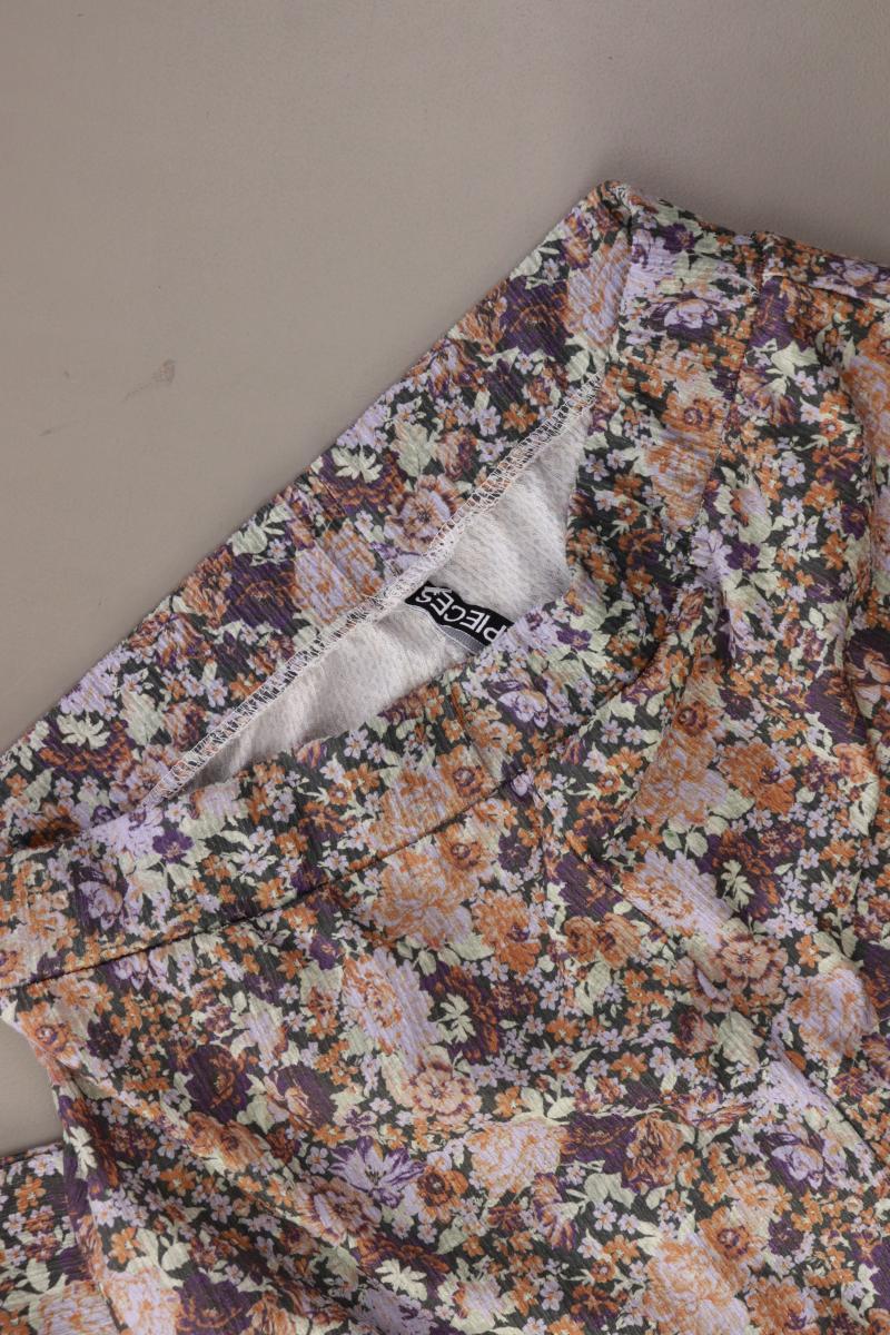 Pieces Stoffhose Gr. M mit Blumenmuster mehrfarbig aus Polyester