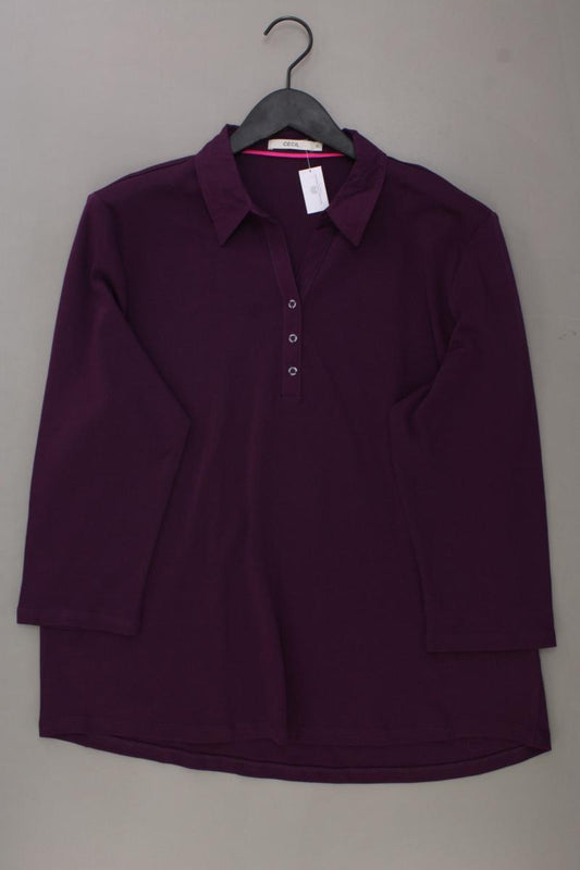 Cecil Oversize-Shirt Gr. XL 3/4 Ärmel lila aus Baumwolle