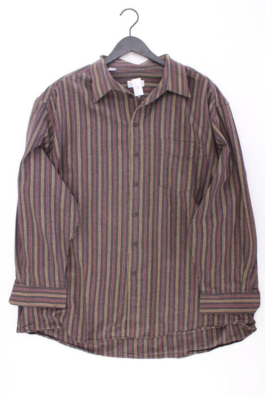 Walbusch Langarmhemd für Herren Gr. Hemdgröße 49/50 gestreift Vintage braun