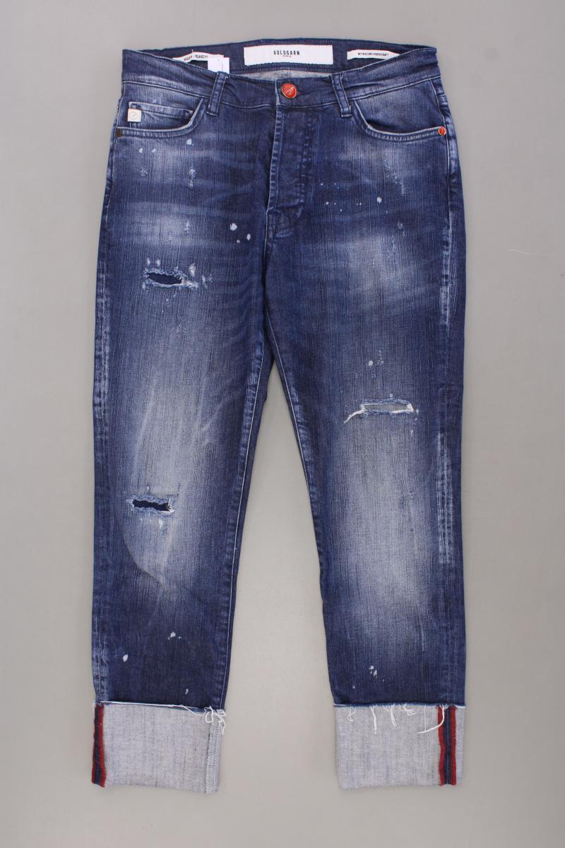 GOLDGARN 7/8 Jeans Gr. W26 Modell Goldgarn Augusta blau aus Baumwolle