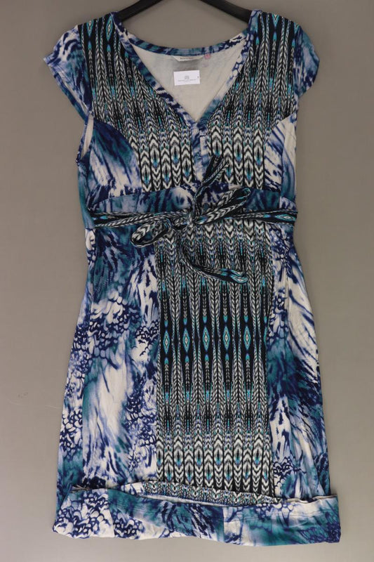 Bon'a Parte Jerseykleid Gr. L mit Gürtel Kurzarm blau