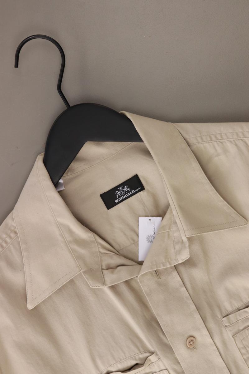 Walbusch Langarmhemd für Herren Gr. Hemdgröße 41/42 creme aus Baumwolle