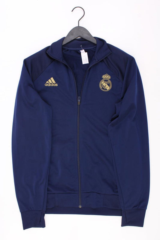 Adidas Sportjacke Real Madrid für Herren Gr. L Langarm blau aus Polyester