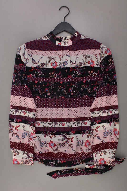 s.Oliver Langarmbluse Gr. 36 mit Blumenmuster lila aus Polyester