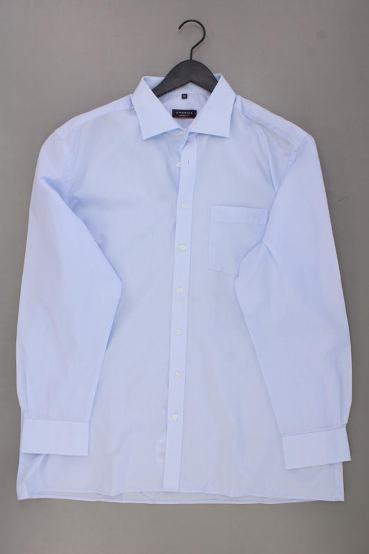 Eterna Langarmhemd für Herren Gr. Hemdgröße 46 blau aus Baumwolle