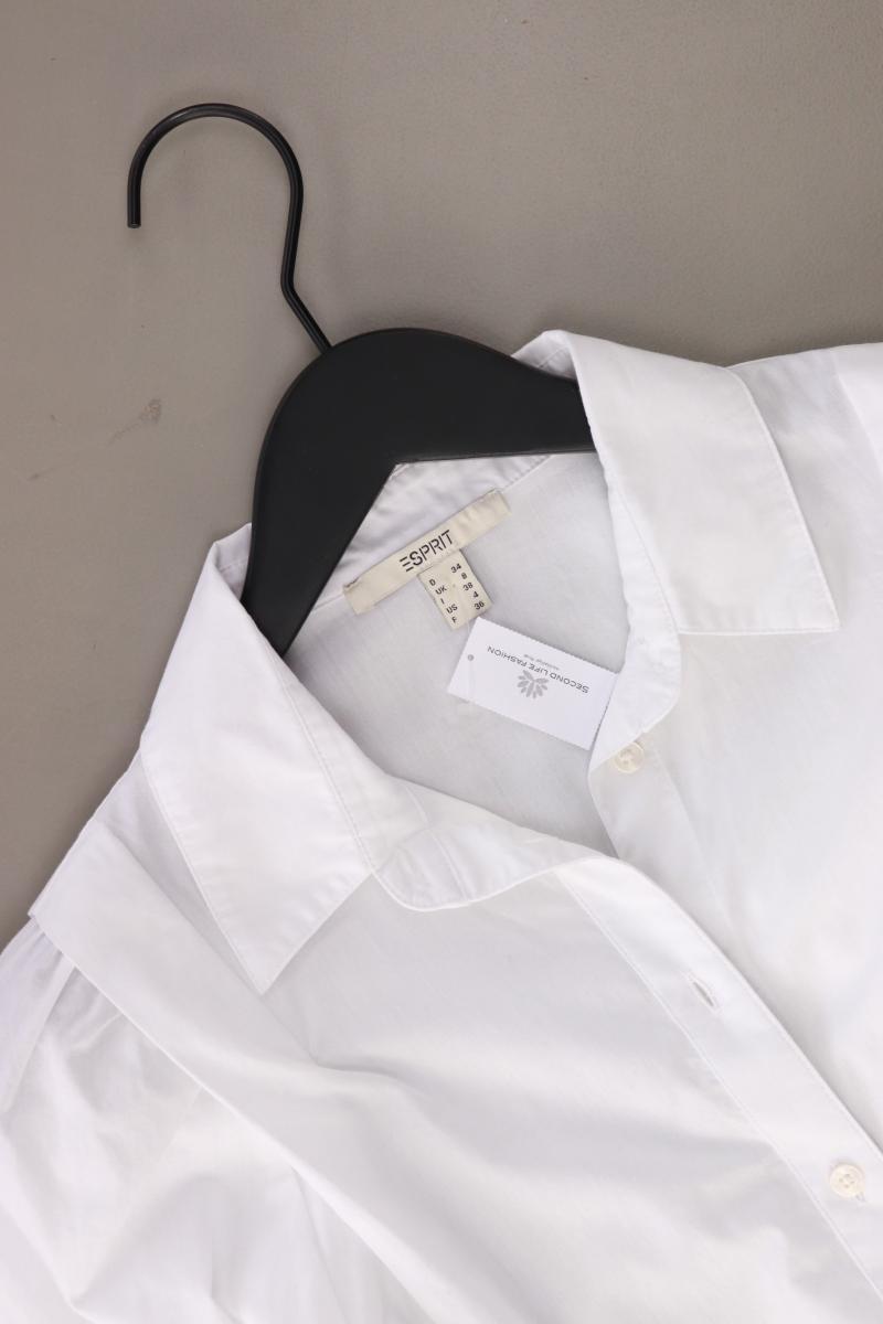 Esprit Langarmbluse Gr. 34 weiß aus Baumwolle