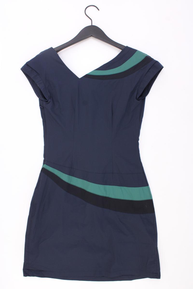 Skunkfunk Etuikleid Gr. XS Kurzarm blau aus Baumwolle