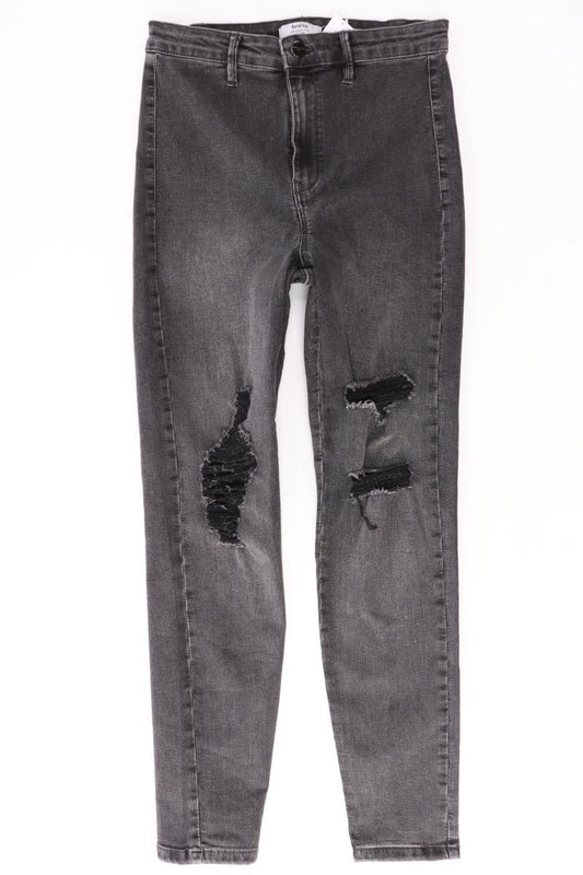 Bershka Skinny Jeans Gr. 38 grau aus Baumwolle
