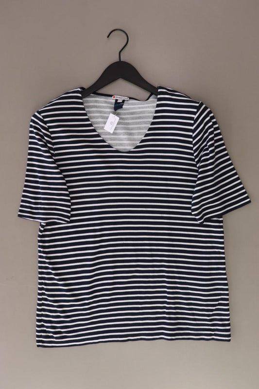 Street One Printshirt Gr. 44 gestreift Langarm blau aus Baumwolle