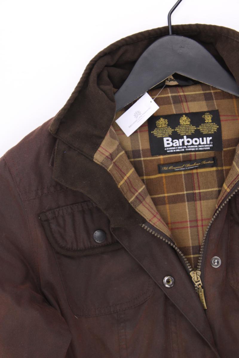 Barbour Ladies Utility Jacket Übergangsjacke Gr. UK 10 braun aus Baumwolle