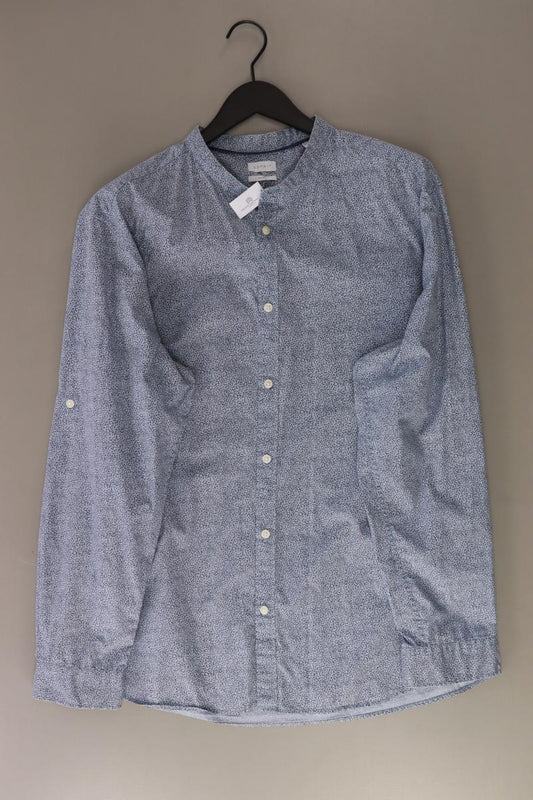 Esprit Langarmhemd für Herren Gr. XXL blau aus Baumwolle