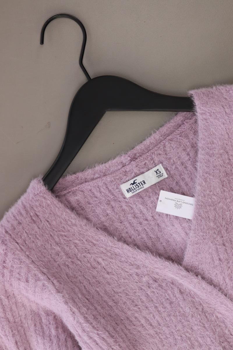 Hollister Feinstrickpullover Gr. XS lila aus Nylon