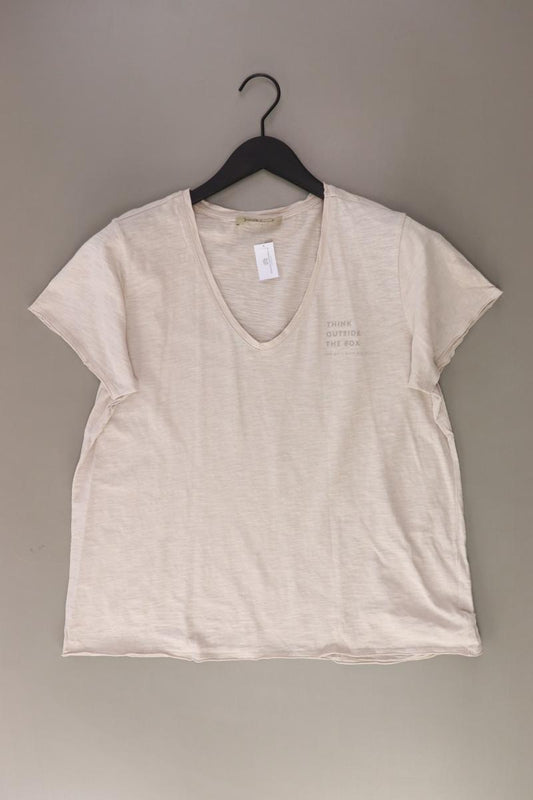 Smith & Soul Shirt mit V-Ausschnitt Gr. S Kurzarm creme aus Baumwolle