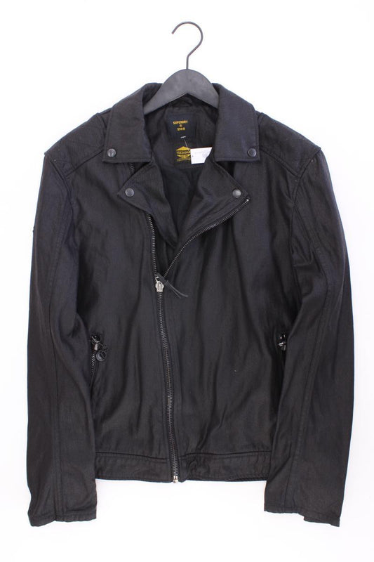 Superdry Bikerjacke für Herren Gr. M schwarz aus Baumwolle