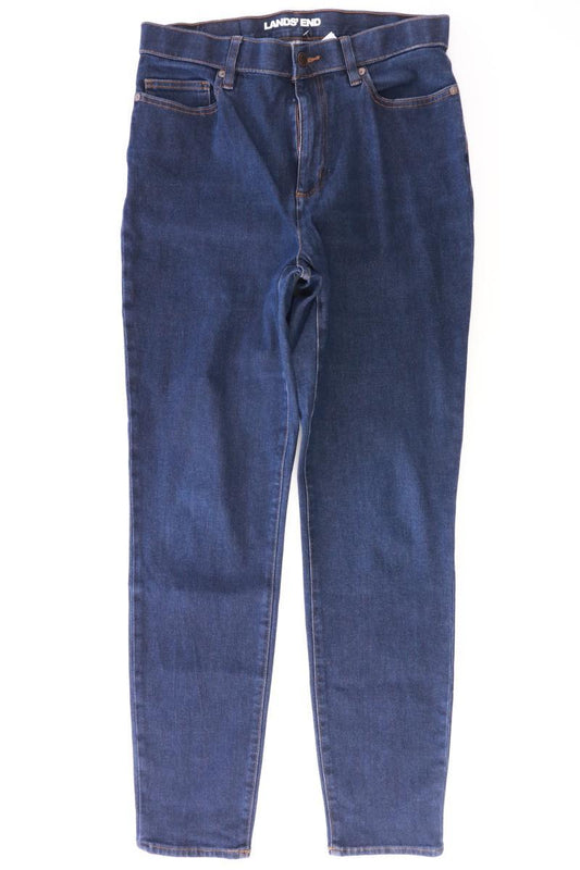 Lands' End Skinny Jeans Gr. 42 blau aus Baumwolle