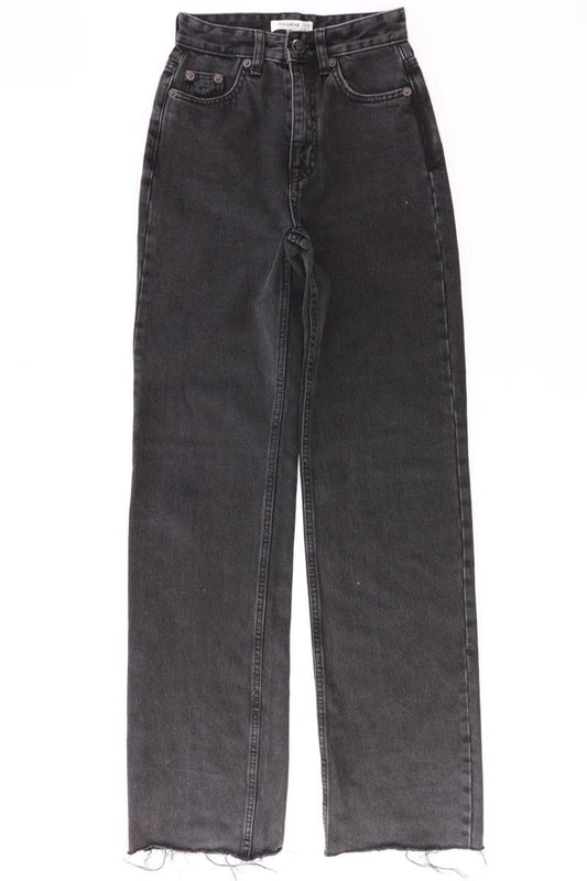 Pull&Bear Mom Jeans Gr. 32 schwarz aus Baumwolle