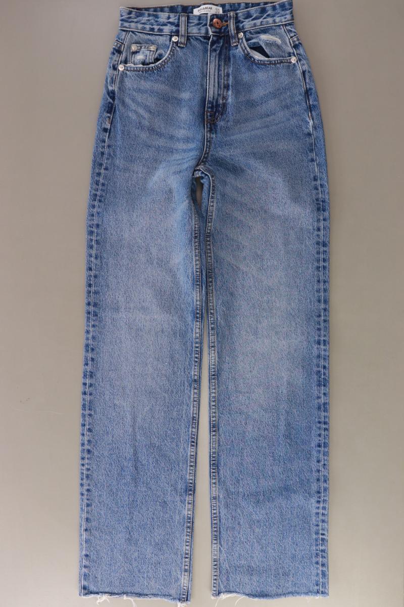 Pull&Bear Mom Jeans Gr. 32 blau aus Baumwolle