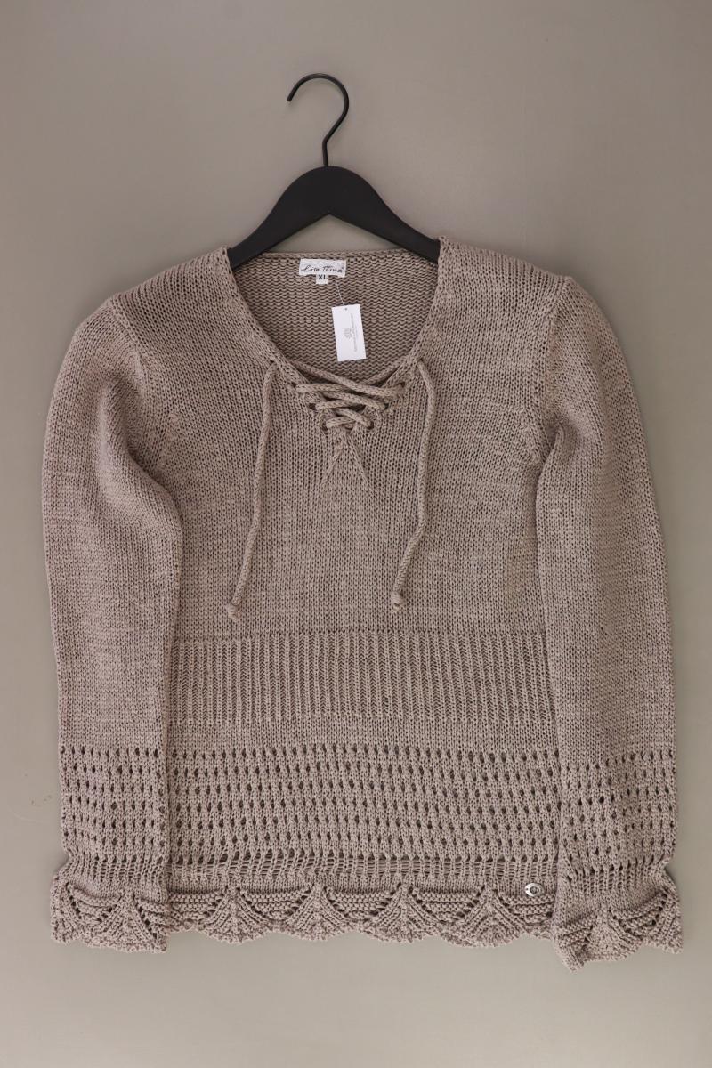 Lisa Tossa Grobstrickpullover Gr. XL braun aus Polyacryl