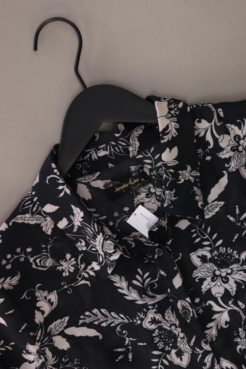 Jennifer Taylor Regular Bluse Gr. XL 3/4 Ärmel schwarz aus Polyester
