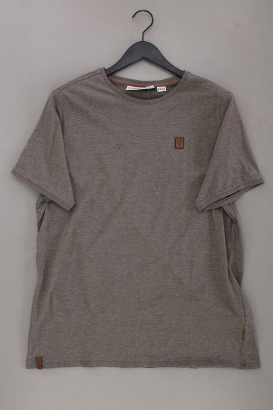 Naketano T-Shirt für Herren Gr. XXXL Kurzarm braun aus Baumwolle