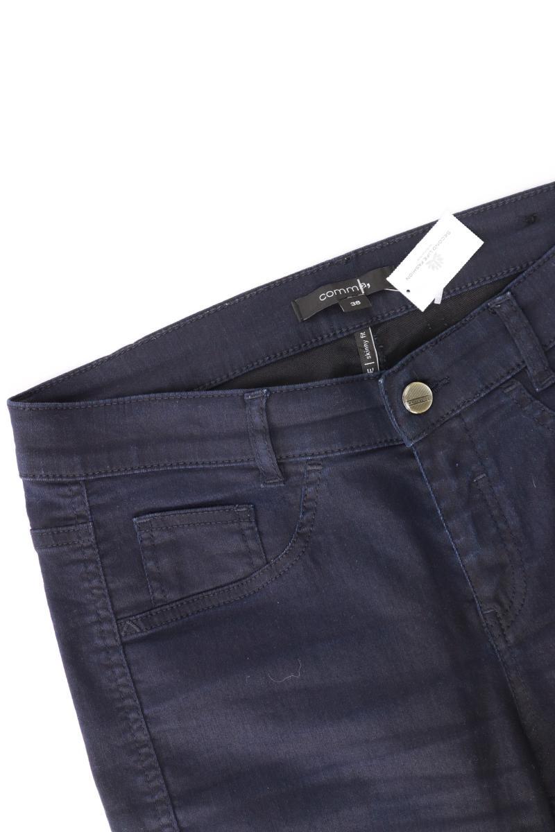 comma, Skinny Jeans Gr. 38 blau aus Baumwolle