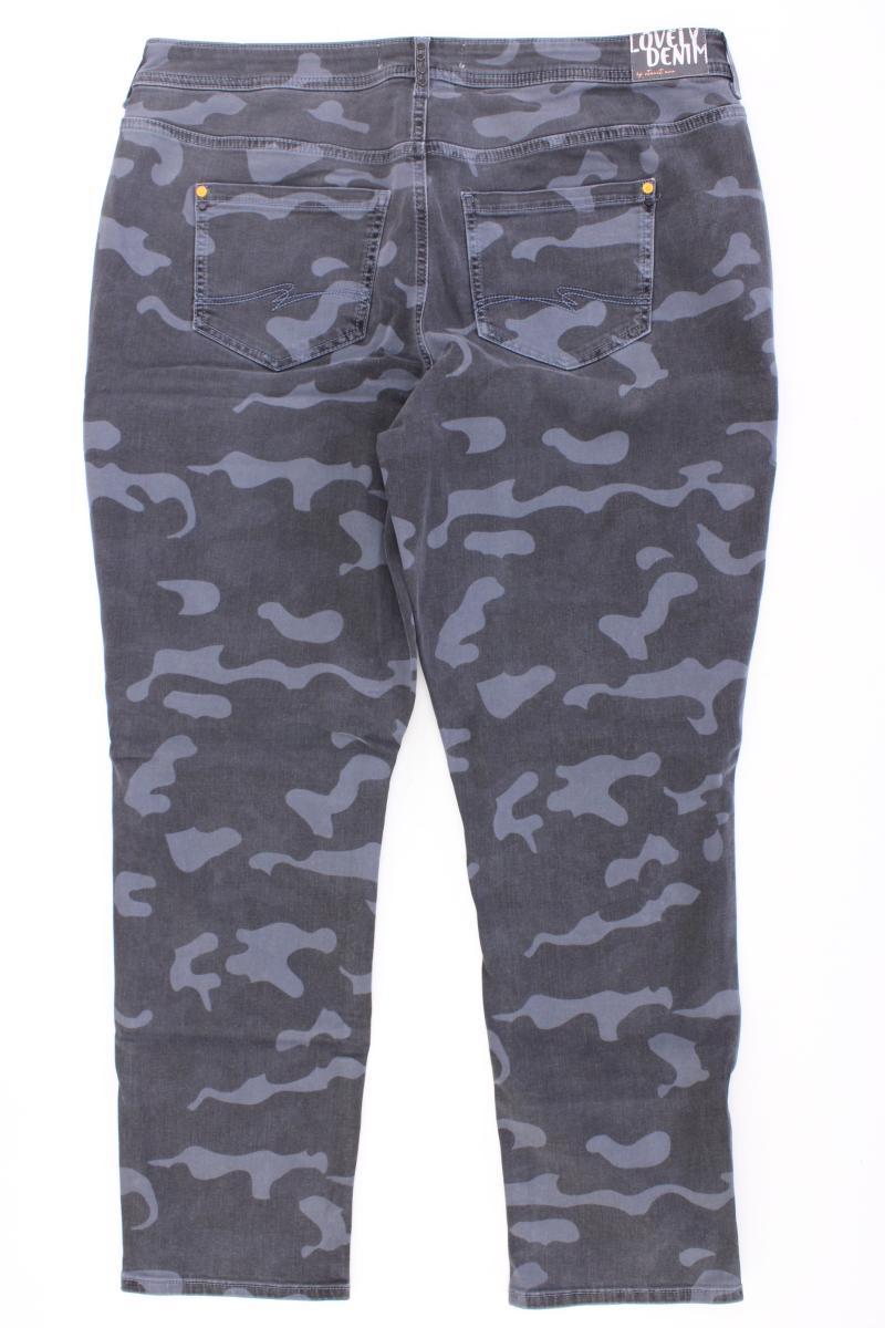 Street One Skinny Jeans Gr. 48 camouflage neuwertig grau