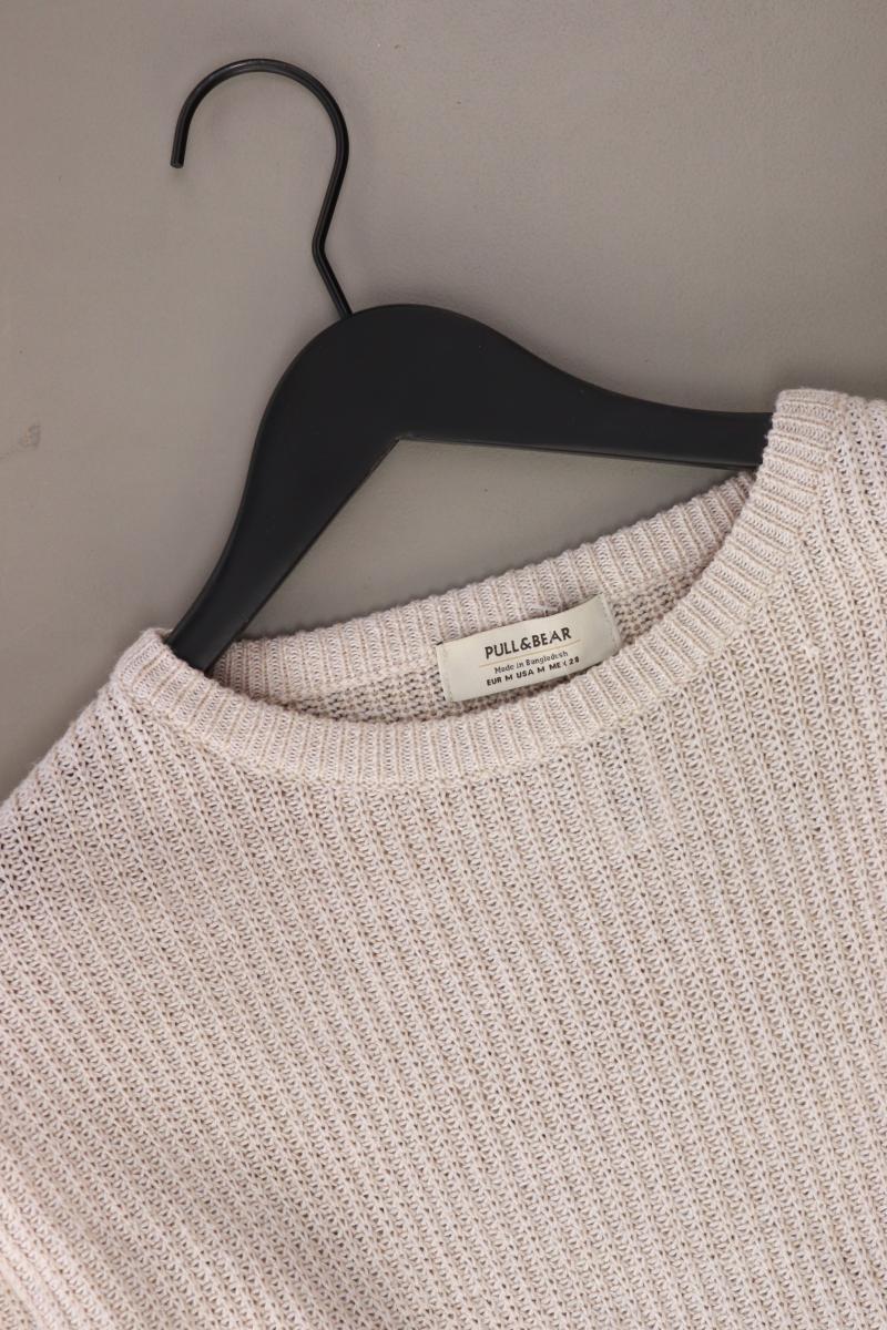 Pull&Bear Grobstrickpullover Gr. M creme aus Polyacryl