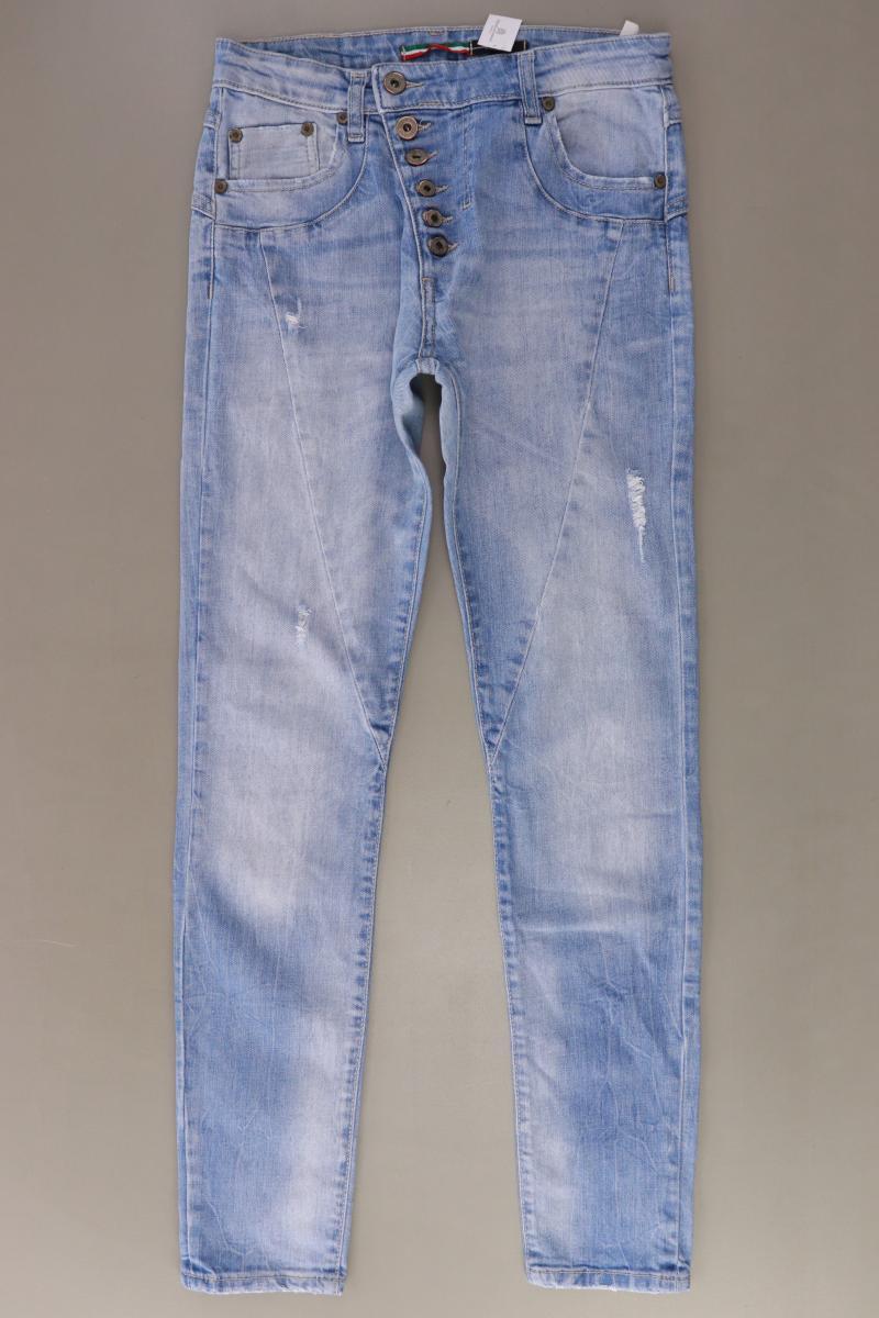 Please Straight Jeans Gr. S blau aus Baumwolle