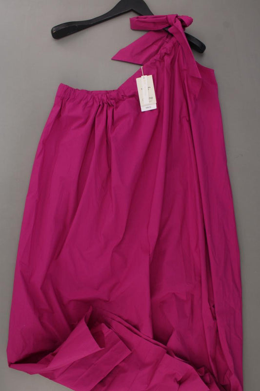 Mango One-Shoulder-Kleid Gr. L neu mit Etikett Träger lila aus Baumwolle