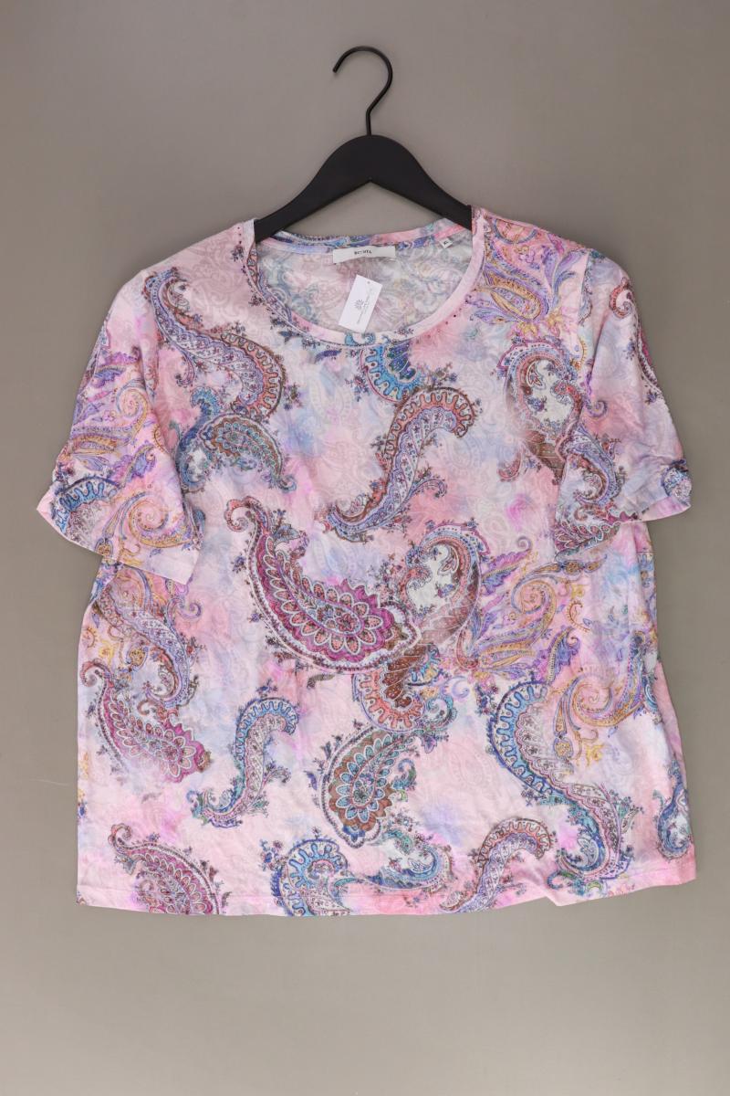 Bonita Printshirt Gr. XL mit Paisleymuster Kurzarm rosa aus Polyester