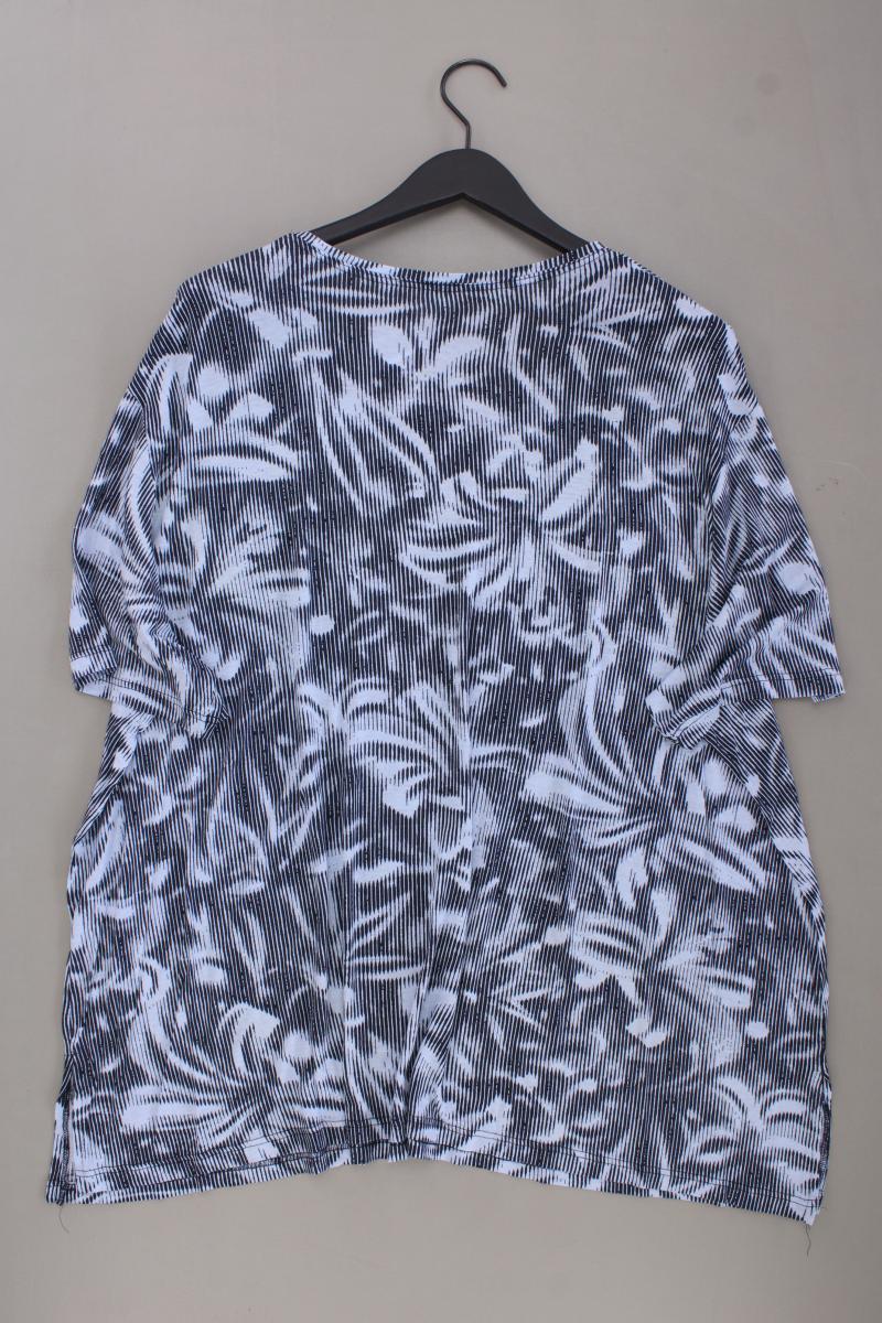 M&S Printshirt Gr. 54 Kurzarm blau aus Viskose