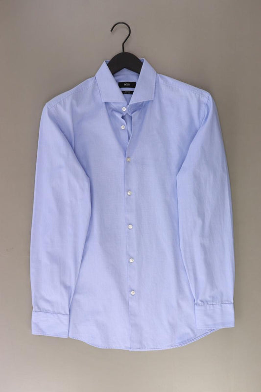BOSS by Hugo Boss Langarmhemd für Herren Gr. Hemdgröße 41 blau aus Baumwolle