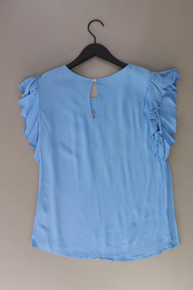 Vila Kurzarmbluse Gr. 38 blau aus Polyester