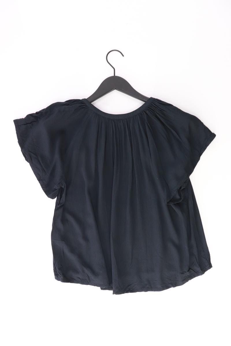 s.Oliver Kurzarmbluse Gr. 34 schwarz aus Viskose
