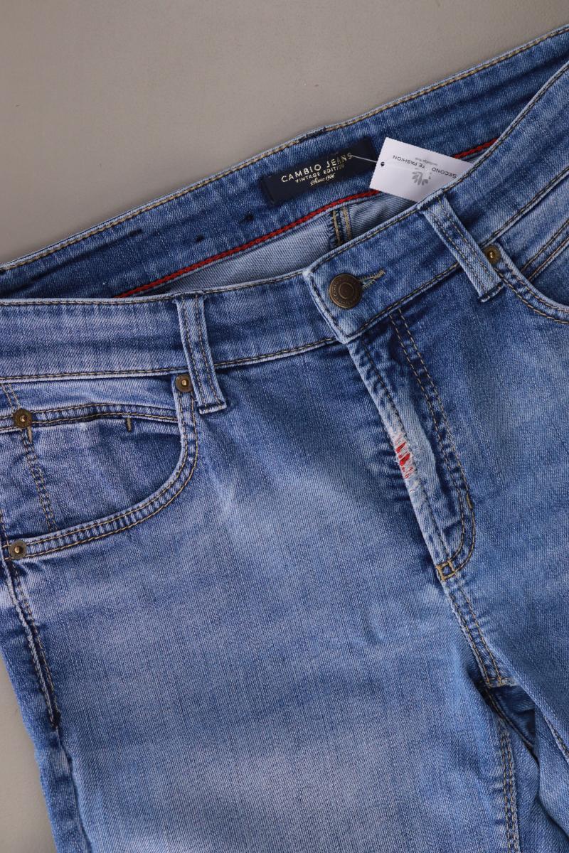 Cambio Straight Jeans Gr. 40 blau aus Baumwolle