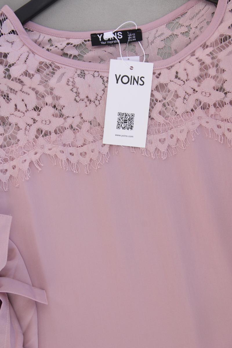 Yoins Bleistiftkleid Gr. L neu mit Etikett 3/4 Ärmel rosa aus Polyester