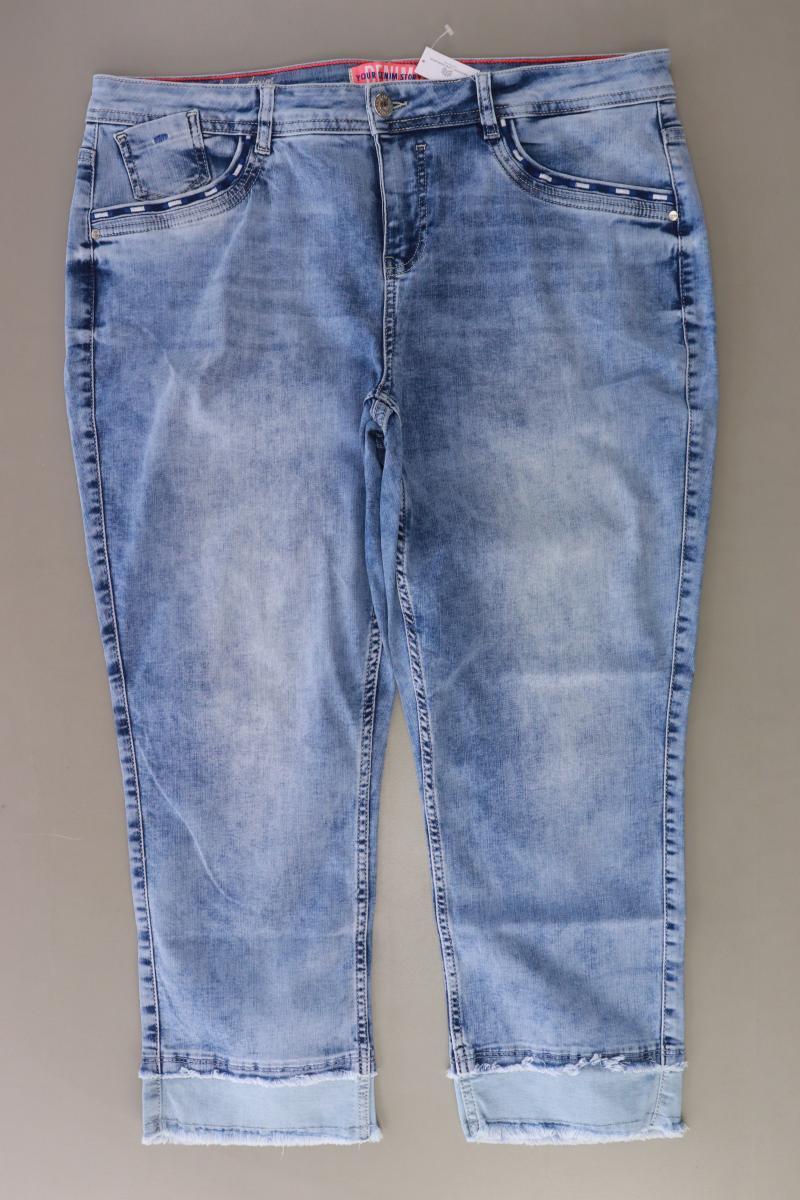 Street One 7/8 Jeans Gr. 48 blau aus Baumwolle