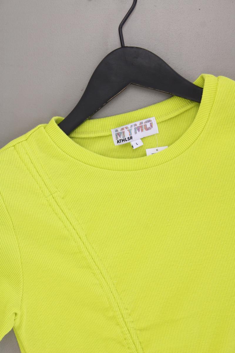 myMo ATHLSR Cropped Shirt Gr. L Kurzarm grün