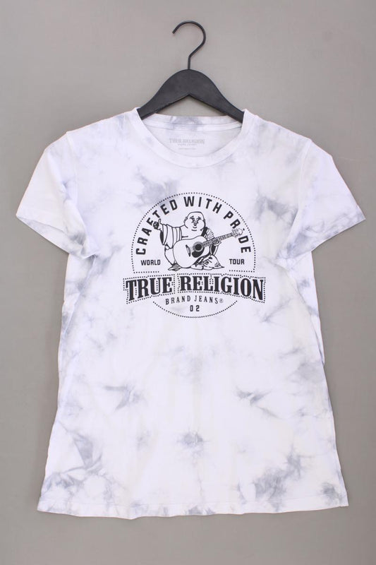 True Religion Batikshirt Gr. L mit Batikmuster Kurzarm grau