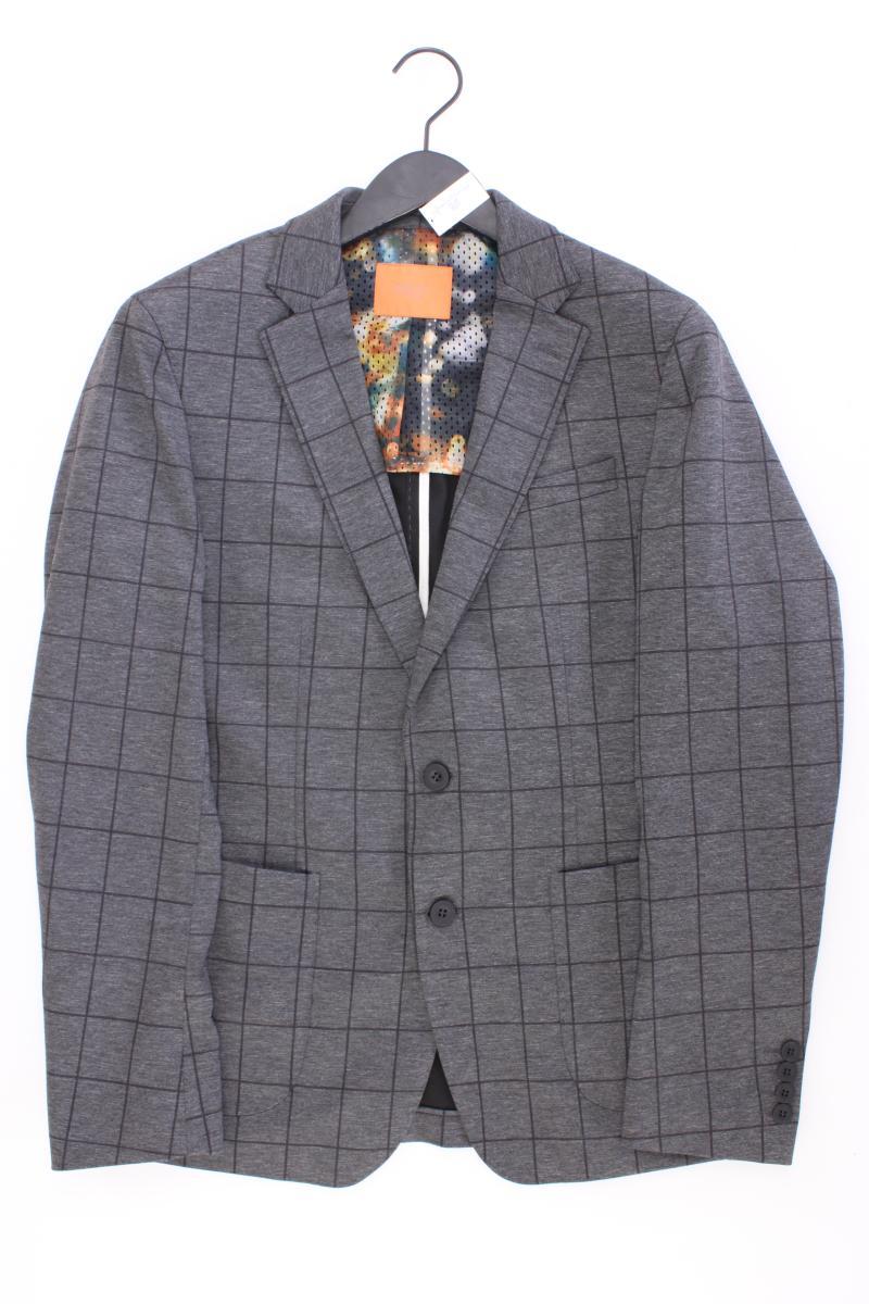 Digel Jersey Sakko Extra Slim Fit für Herren Gr. 50 neuwertig grau aus Polyester