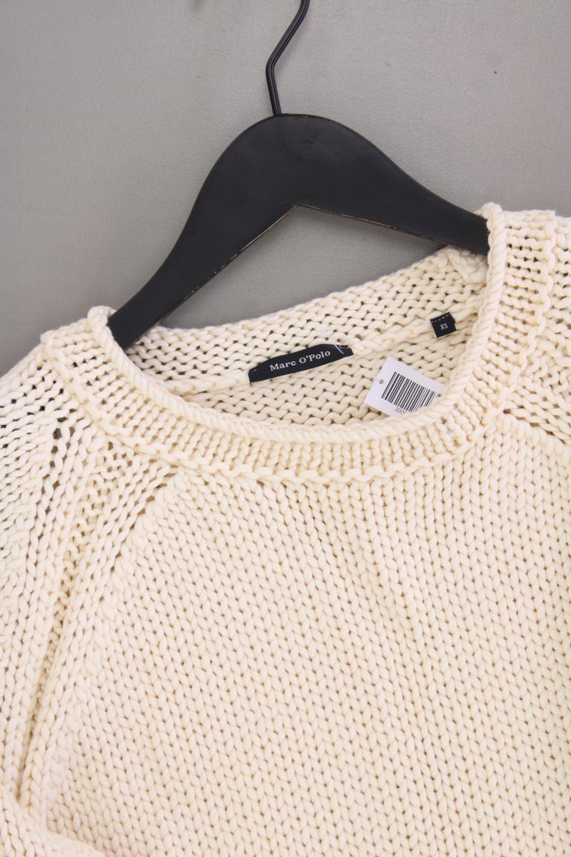 Marc O'Polo Grobstrickpullover Gr. XS neuwertig creme aus Baumwolle