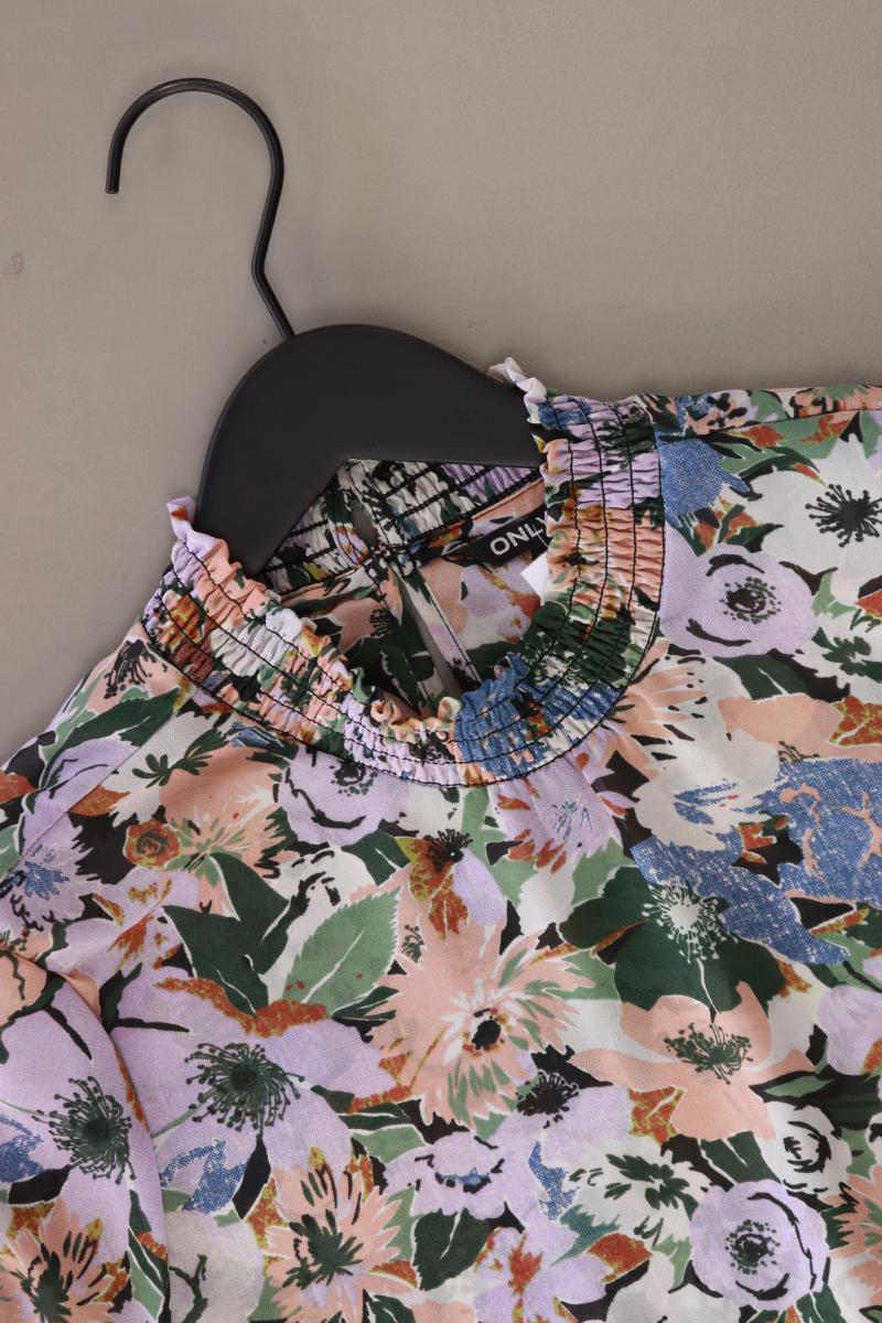 Only Langarmbluse Gr. L mit Blumenmuster mehrfarbig aus Polyester