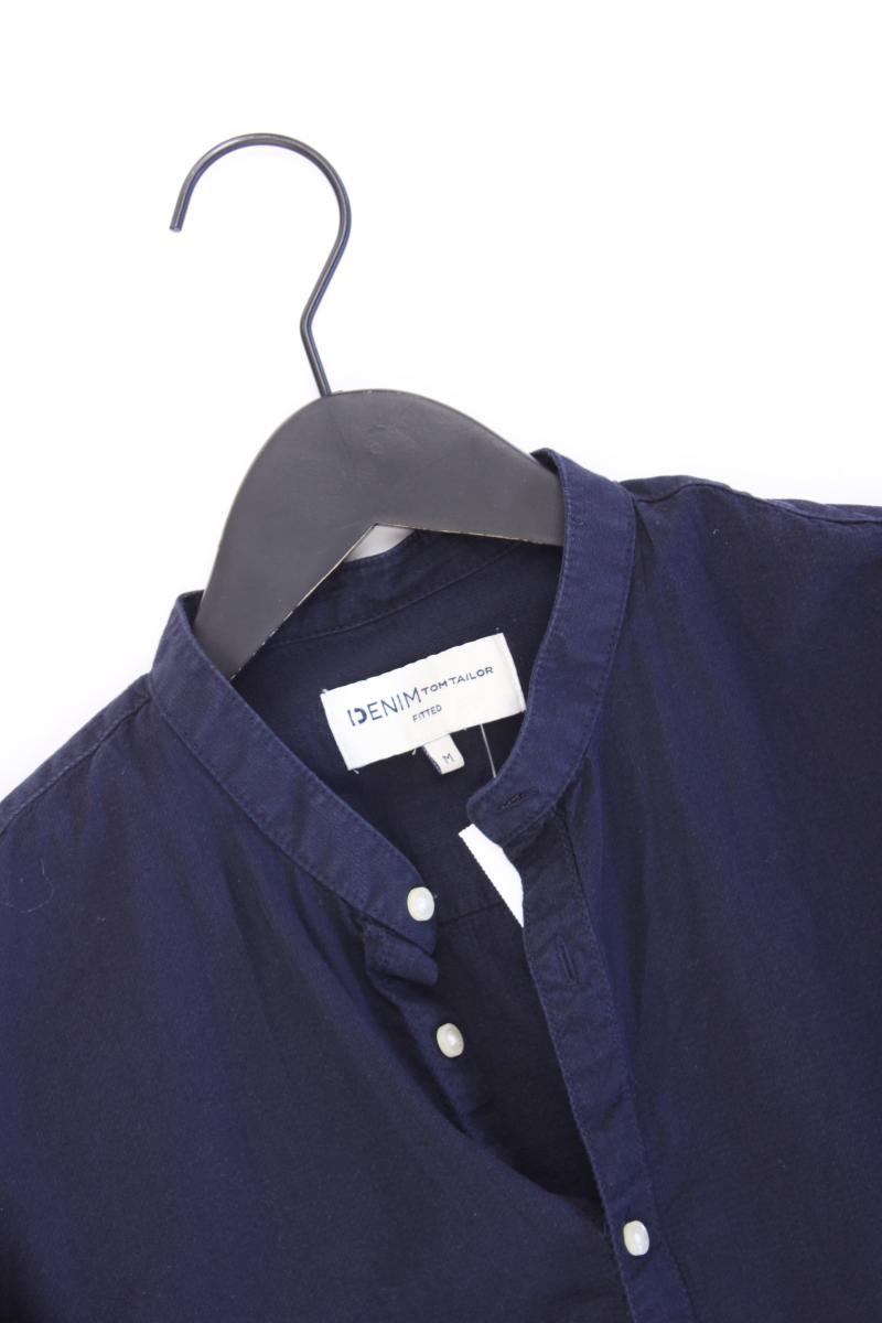 Tom Tailor (Denim) Langarmhemd für Herren Gr. M blau aus Baumwolle