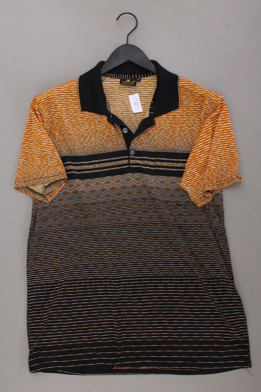 Fuwangtian Vintage Poloshirt für Herren Gr. XL Kurzarm orange aus Baumwolle