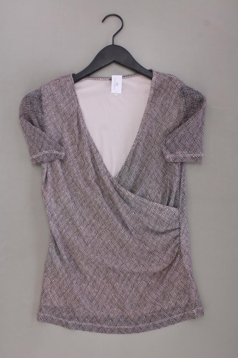 s.Oliver Premium Shirt mit V-Ausschnitt Gr. 38 Kurzarm rosa aus Polyamid