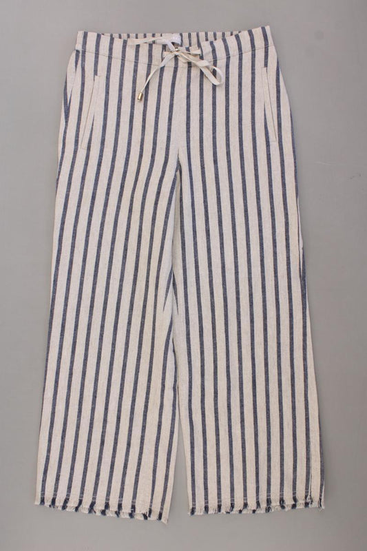 Stefanel Stoffhose Gr. S gestreift neuwertig creme