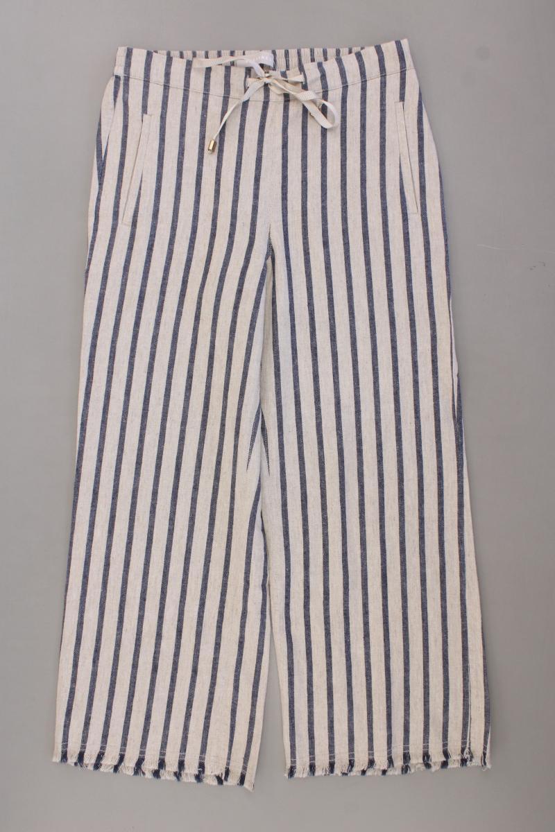 Stefanel Stoffhose Gr. S gestreift neuwertig creme